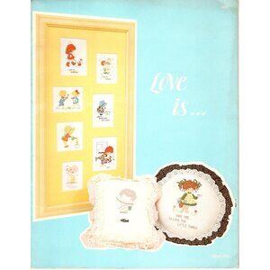 Busy Hands Love Is...Book 4 Patterns for Counted Cross Stitch 1976